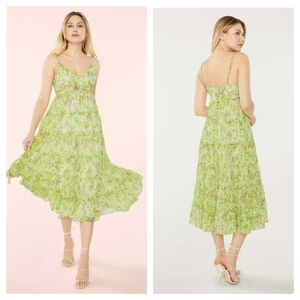 Likely Giuliana Midi Floral Summer Dress Size 8